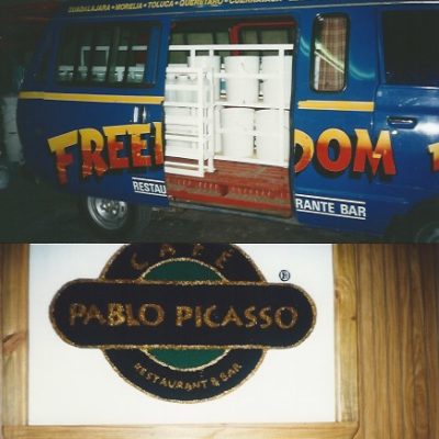 One  of  the Commissary delivery trucks