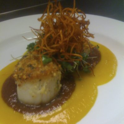 Jumbo seared Scallops on Citrus Beurre Blanc