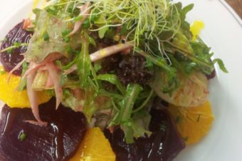 Citrus marinated Red Beets and Florida Orange Salad