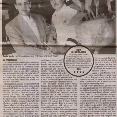 Bistro Mezzaluna, Fla