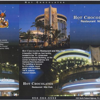 One of may projects in Florida..Hot Chocolates Restaurant & Nite Club