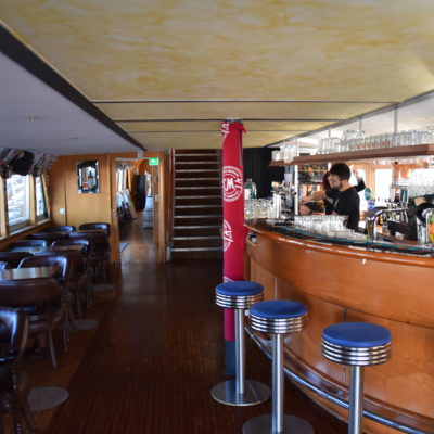 The bar on the Trinity Boat