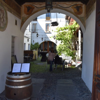 Casa del Negromante Courtyard Restaurant in the old part of town