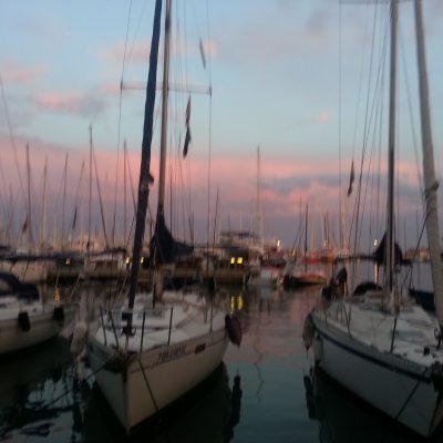 Sundown by the Mediterranian