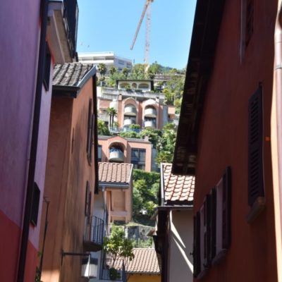 View of old town alley way