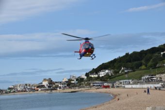 Rescue Efforts, Lyme Regis, England
