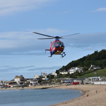Rescue Efforts, Lyme Regis, England