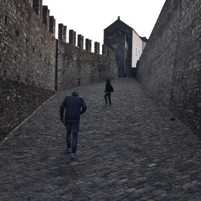 On the way to the courtyard