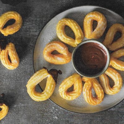 Churros with Spicy Chocolate Sauce