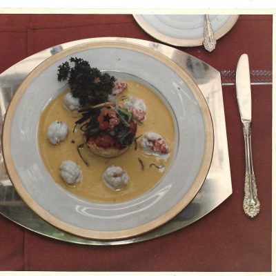 Crawfish Timbale Crab Beurre Blc.