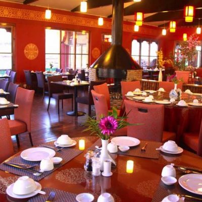 Very inviting dining room