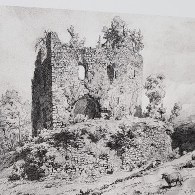 The ruins in the 14th century