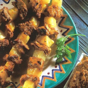 Schweinsfilet & Ananas Satay