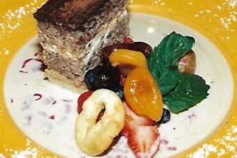 Hazelnut Marjolaine with Coffee Buttercream