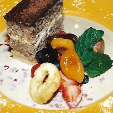 Hazelnut Marjolaine with Coffee Buttercream