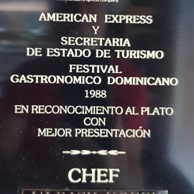 Culinary Competition Award 