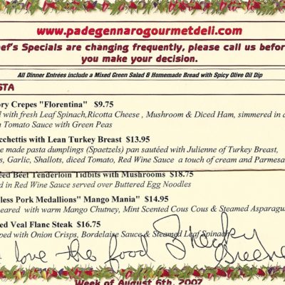 Shecky Greene- Pa D's