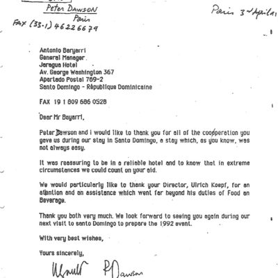 Mr. Henry Gault-Jaragua Hotel