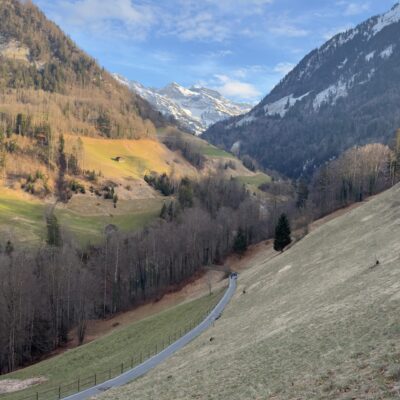 Starting the walk down